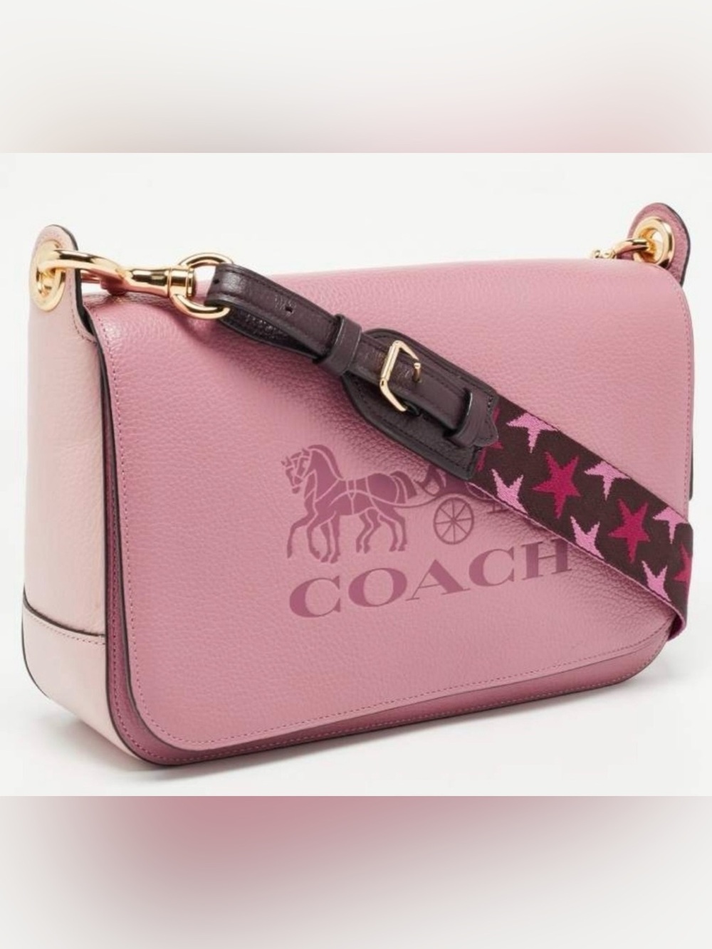 Coach Jes Crossbody Bag Colorblock Rose NWOT - Picture 3 of 7
